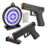 2 Pistola Airsoft Rossi Vg Gk-v307 Spring + Alvo Gel + Bbs