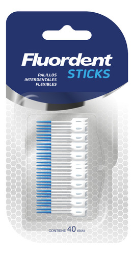 Palillos Interdentales Fluordent Sticks X40 + Estuche
