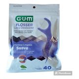 Flosser Ultra Deslizante 40 Piezas Gum, Limpieza Suave