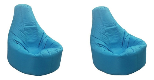 2 Piezas Xxl Sillón Reclinable Juego Beanbag Cubierta De La