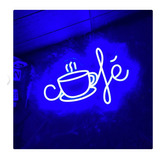Letrero Led Neon Cafe Taza Cafeteria Comida Ancho 65cm