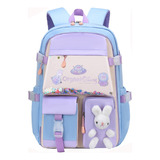 Mochila Kawaii Para Escuela Niñas Conejito Gran Capacidad