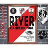 River Campeon Libertadores 2018 Poster Enmarcado Navidad