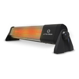 Estufa Cuarzo Horizontal 600/1200w Wbchwb02 Whitenblack Color Negro