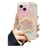 Funda Case Para iPhone Con Pop Soporte Flores