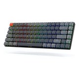 Keychron K3 V2 Rgb Ótico Brown Hotswap Alumínio Idioma Inglês Us Cor De Teclado Cinza-escuro