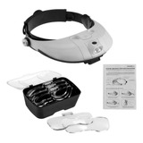 Lupa Con Luz Led Diadema Manos Libres Visera 5 Lentes