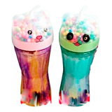 Jueguete Slime Botella Con Carita Gatito Regalo Ideal Niños