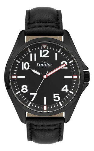 Kit Relógio Condor Preto Masculino Copc21jhn/k5p
