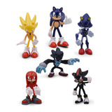 Sonic Shadow Tails Personajes Figura Juguetes 6pc