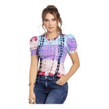 Blusa Juvenil Femenino Estampado Atypical