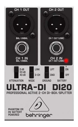 Caja Directa Behringer Ultra-di Di20 Activo