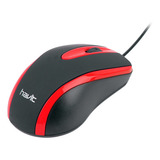 Mouse Havit Hv-ms753 Para Escritorio Com Fio Cor Preto/vermelho