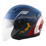 Casco Motocicleta Edge Jaguar Semi Integral Capitan America