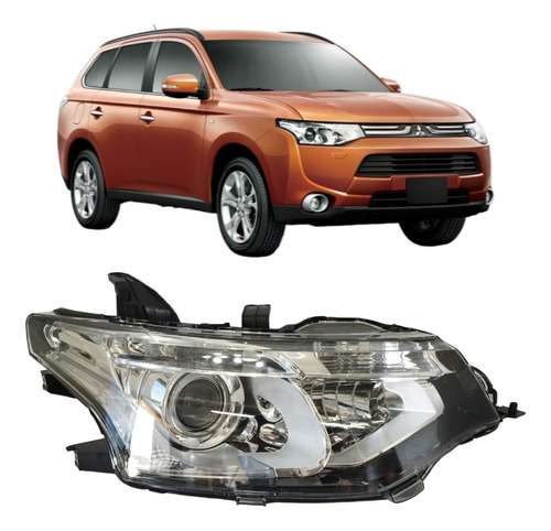 Farol Mitsubishi Outlander 2014 2015 Elétrico C/projetor