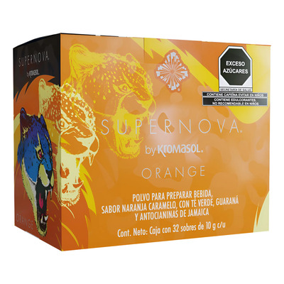 Supernova Orange By Kromasol, Guaraná,té Verde | Envío gratis