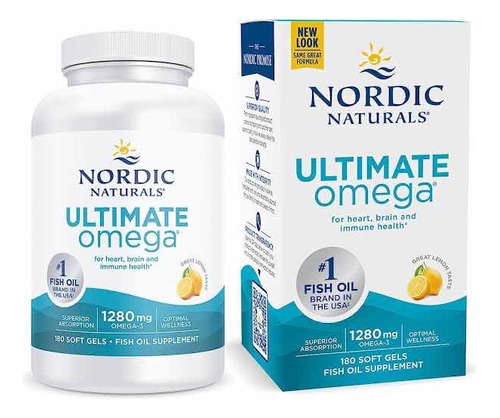 Ômega 3 Nordic Naturals Dha 1280mg Ultimate Omega 180 Cpsula