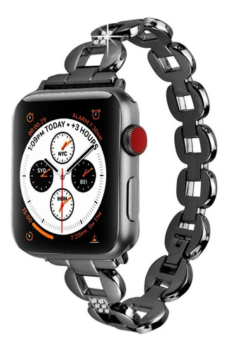 Correa De Acero Para Apple Watch Series Se 6 5 4 3 2 1 Mujer