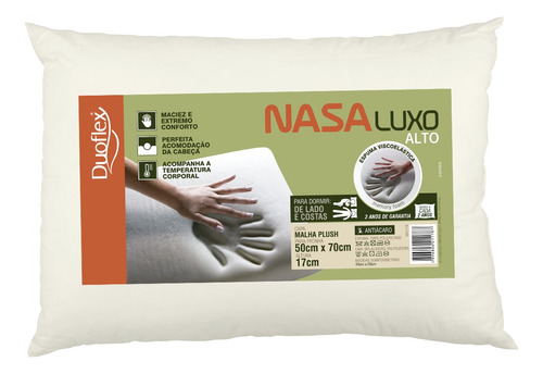 Travesseiro Duoflex Nasa Alto Luxo 