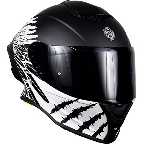 Casco Kov Buster Liberty Negro Moto Integral Certificado Dot