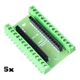 5x Placa Borne Base Para Arduino Nano