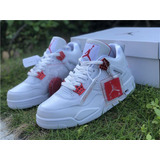 Tenis Botas Jd4 Retro White Red 4 Original + Envgts