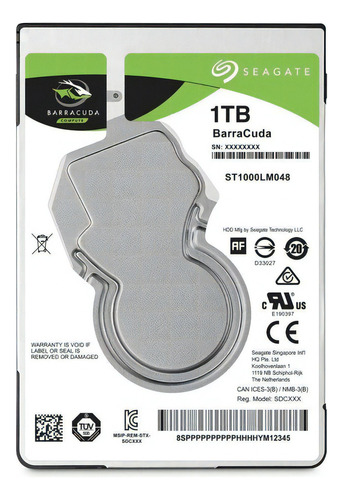 Disco Seagate Barracuda 1tb Notebook 5400rpm 2.5 - Techbox Color Gris
