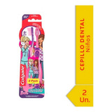 Cepillo De Dientes Smile Personajes Animados Kids Colgate X2