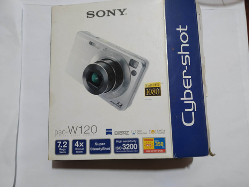 Sony Cyber-shot Dsc-w120 7.2 Megapixeles Funda, Manuales, Ca