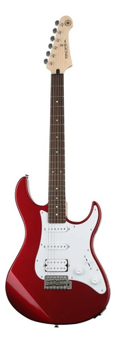 Guitarra Eléctrica Yamaha Pac012/100 Series 012 Stratocaster De Caoba 2023 Metallic Red Brillante Con Diapasón De Palo De Rosa