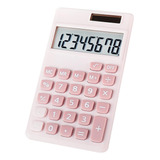 Mini Calculadora De Escritorio Seaciyan Rosa
