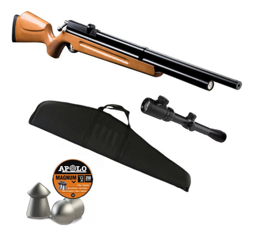 Rifle Pcp M22 + Mira 3-9x40 + Funda + Poston + Monturas Caza