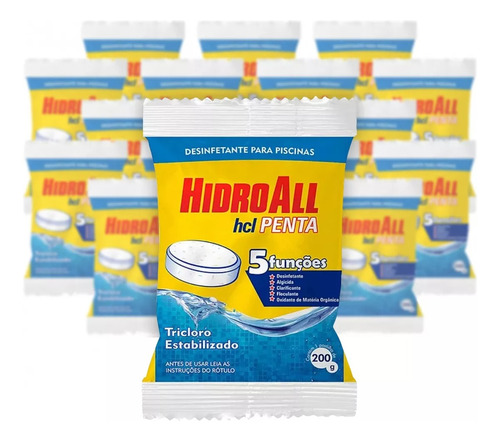 Pastilha De Cloro 200g Hcl Penta - Kit C/ 30 Unid - Oferta