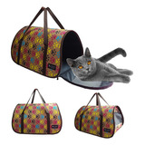 Bolsa De Transporte P/ Cães Gatos Furões Nylon Pequena Rf03 Cor Cor 5