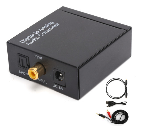 Adaptador De Audio Óptico Digital Coaxial A Analógico Rca L