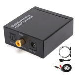 Adaptador De Audio Óptico Digital Coaxial A Analógico Rca L