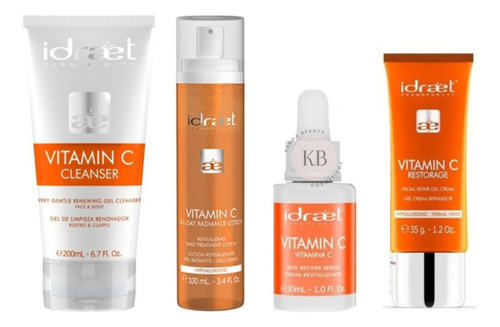 Idraet Promo Vitamina C Gel Limpieza Facial + Serum + Crema