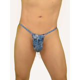 Cueca Micro Fio Dental Trendnu® String T658 Damage Pri Jeans