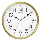Reloj De Pared Rhythm Cmg734cr18 3d Numerales, Oro