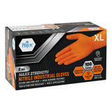 Guantes Industriales De Nitrilo Maxx Strength Naranja, ...