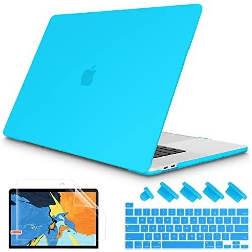 Protector Azul Cian Compatible Con Macbook Pro 13 Pulgadas