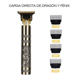 Maquina Para Cortar Y Perfilar Cabello Color Dorado Dragon 110v/220v