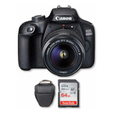 Canon 4000d Con Lente 18-55mm + Memoria De 64 Gb + Bolso