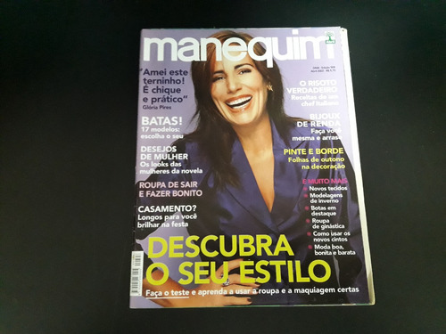 Manequim Nº 508 - Abril 2002 - C/moldes - Glória Pires