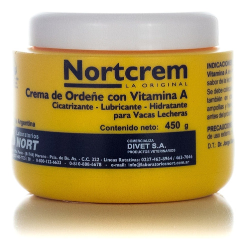 Crema De Ordene C/vitamina A Notrcrem 450 Grs 