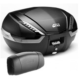 Baú Givi V-47 Carbon (monokey) Bauleto Lente Fumê + Encosto