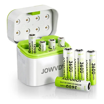 Cargador De Baterías Recargables Jowvdy 4aa+4aaa | Meses sin interés