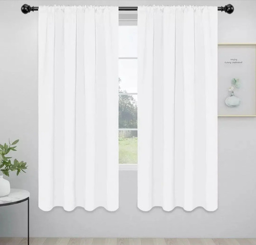 Juego De Cortinas Cortas Económicas Varios Colores