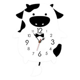 Reloj De Pared Para Niños, Diseño De Animales Mudos, Decorac