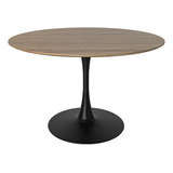 Brüm - Mesa De Comedor Phoenix 120cm. Redonda Mdf Nogal